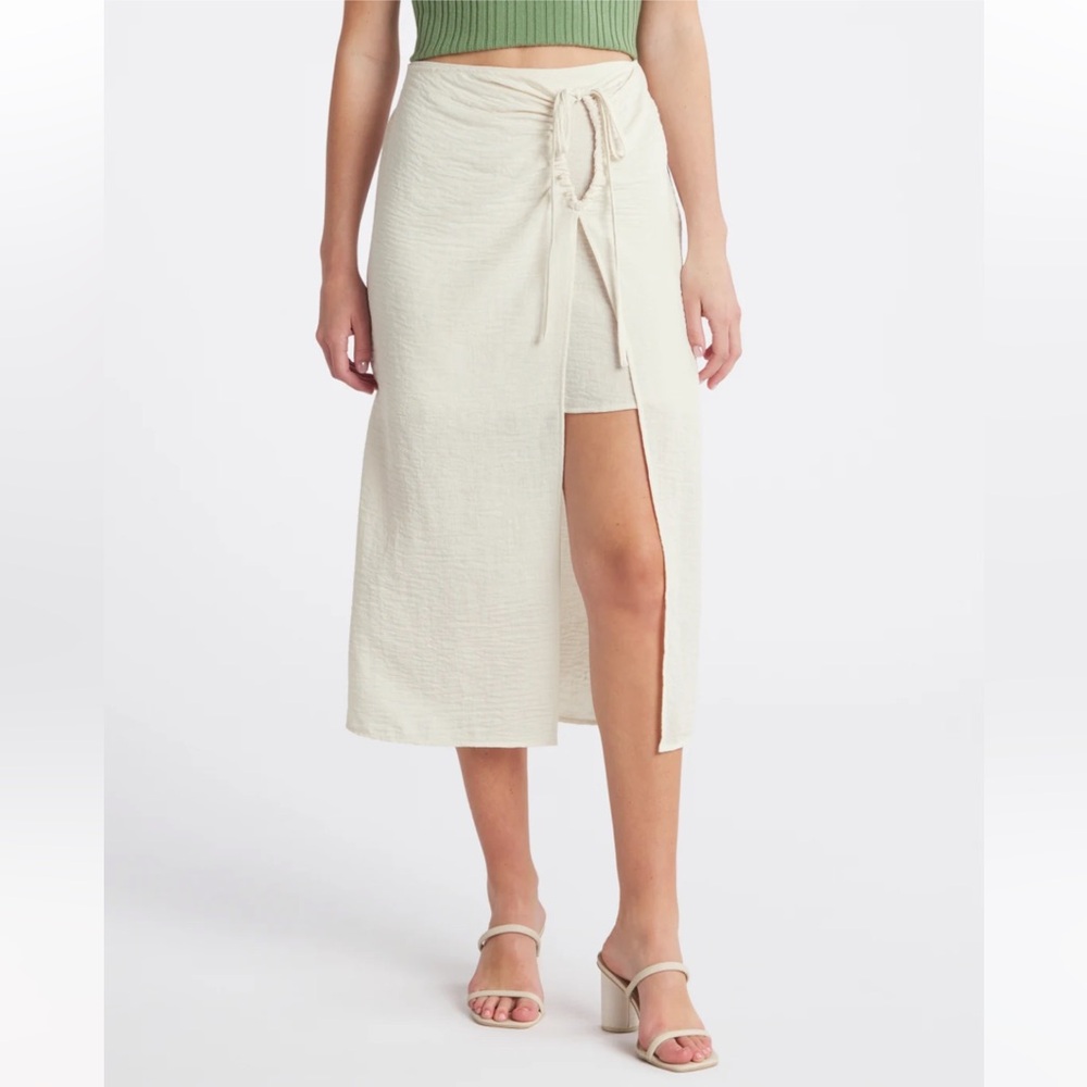 Vero Moda Chris Wrap Midi Skirt with Slit